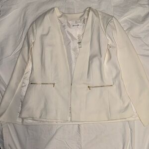 White Blazer Cape